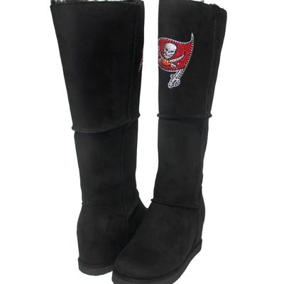 Women's Cuce Black Tampa Bay Buccaneers Suede Knee-High Boots