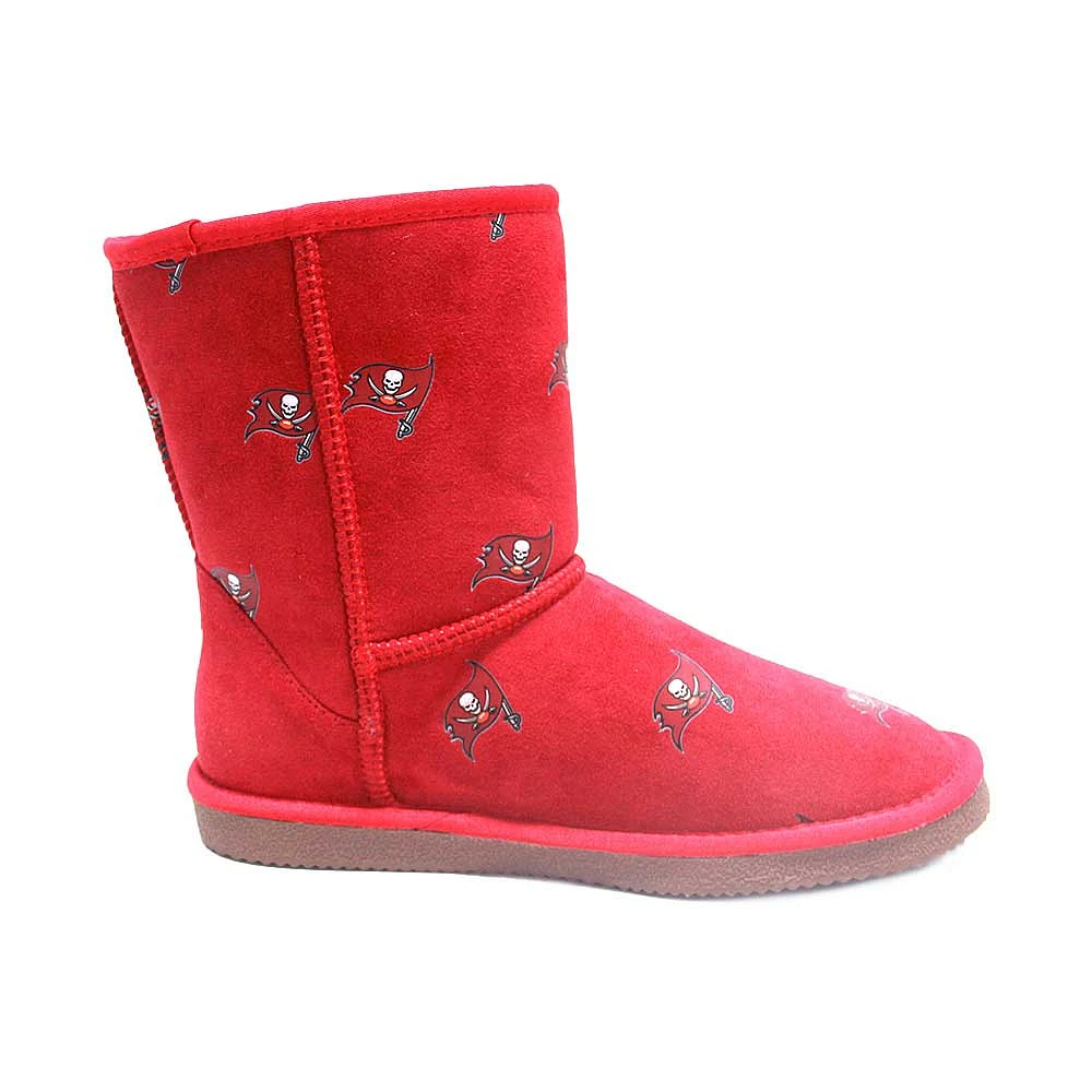 Women's Cuce Red Tampa Bay Buccaneers Allover Logo Boots