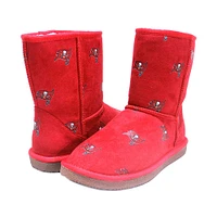 Women's Cuce Red Tampa Bay Buccaneers Allover Logo Boots