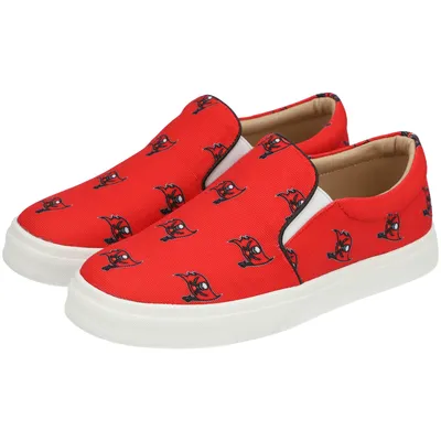 Tampa Bay Buccaneers Cuce Women's Allover Print Slip-On Shoe - Red