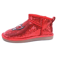 Women's Cuce  Red Tampa Bay Buccaneers Sequin Ankle Boots