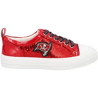 Women's Cuce Red Tampa Bay Buccaneers Team Sequin Sneakers