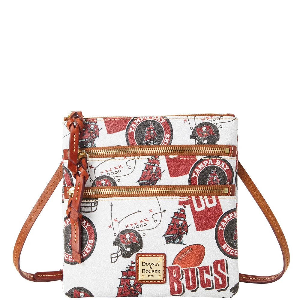 Women's Dooney & Bourke Tampa Bay Buccaneers Triple-Zip Crossbody Bag