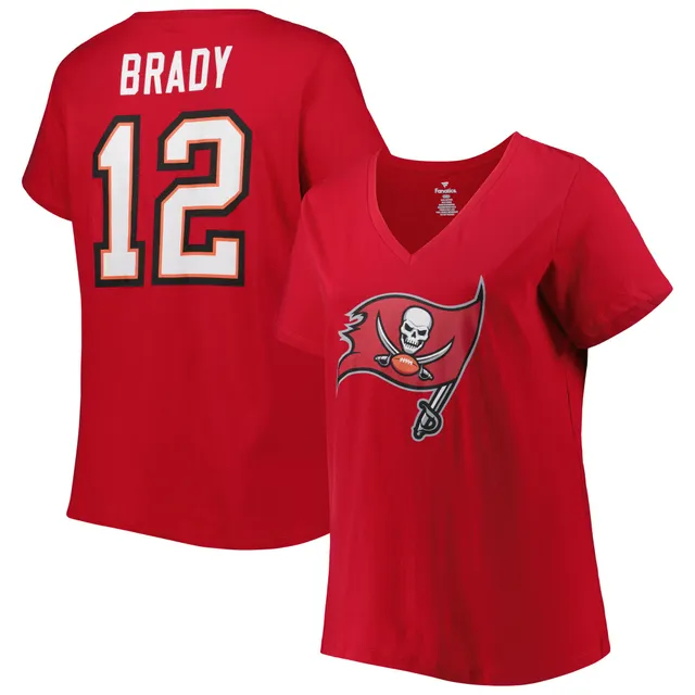 Lids Tom Brady Tampa Bay Buccaneers Fanatics Branded Women's Player Raglan  Name & Number 3/4-Sleeve T-Shirt - Cream/Red