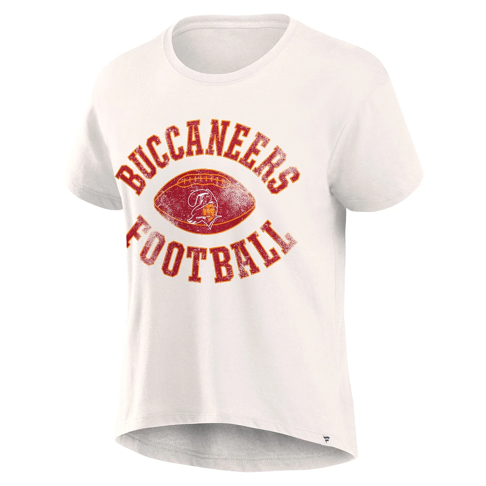 T-shirt de football à domicile Fanatics Cream Tampa Bay Buccaneers pour femmes