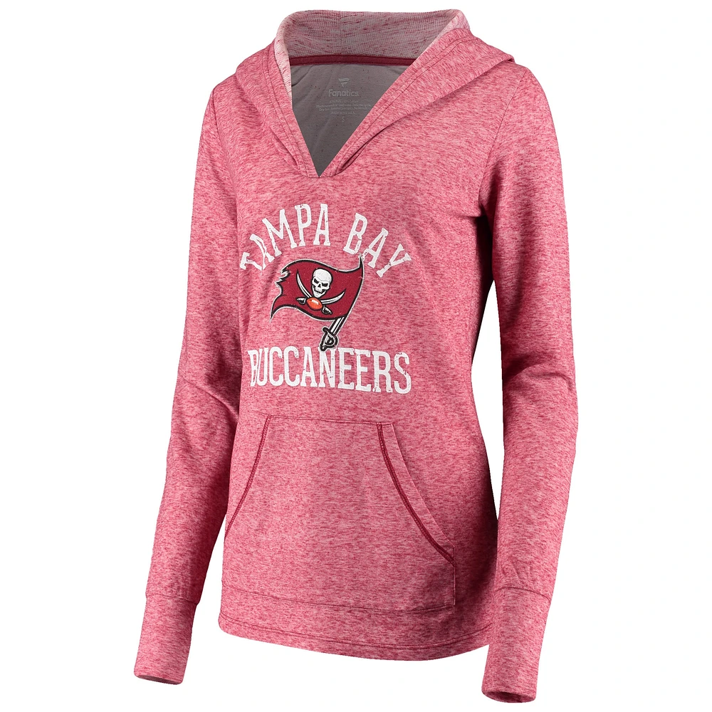 Women's Fanatics Red Tampa Bay Buccaneers Doubleface Slub Pullover Hoodie