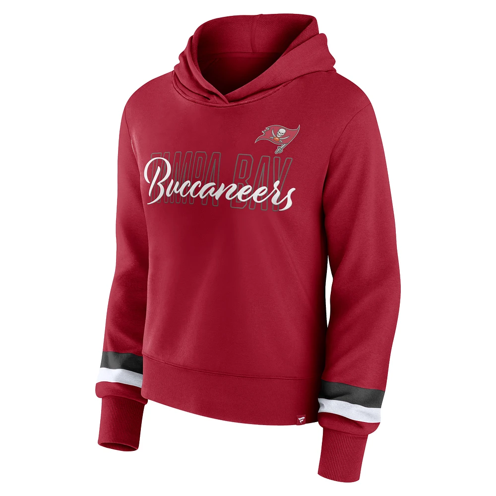 Sweat à capuche rouge Fanatics Tampa Bay Buccaneers pour femmes