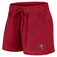 Women's Fanatics Red Tampa Bay Buccaneers Start to Finish T-Shirt & Shorts Combo Pack