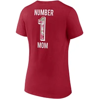 Women's Fanatics Red Tampa Bay Buccaneers Team Mother's Day V-Neck T-Shirt