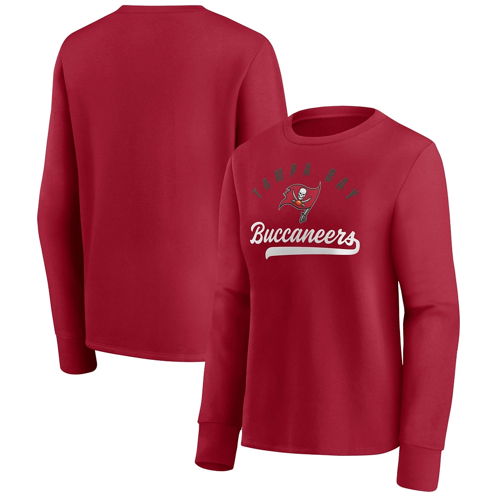 Women's Fanatics Red Tampa Bay Buccaneers Ultimate Style - Pullover Sweatshirt