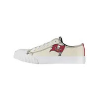 Tampa Bay Buccaneers FOCO Women's Low Top Canvas Shoes - Cream