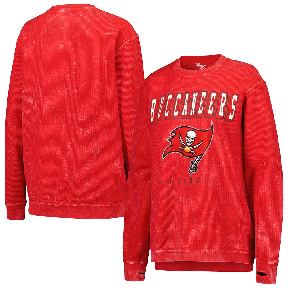 Sweat-shirt à cordon confortable G-III 4Her by Carl Banks Tampa Bay Buccaneers pour femme, rouge