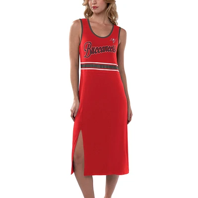 Robe longue rouge G-III 4Her par Carl Banks pour femmes des Buccaneers de Tampa Bay Main Field