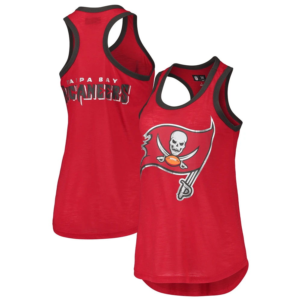 Women's G-III 4Her by Carl Banks Red Tampa Bay Buccaneers Tater Tank Top