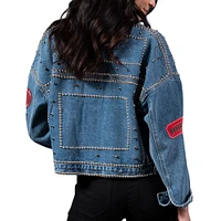 Women's G-III 4Her by Carl Banks Tampa Bay Buccaneers First Finish Medium Denim Full-Button Jacket