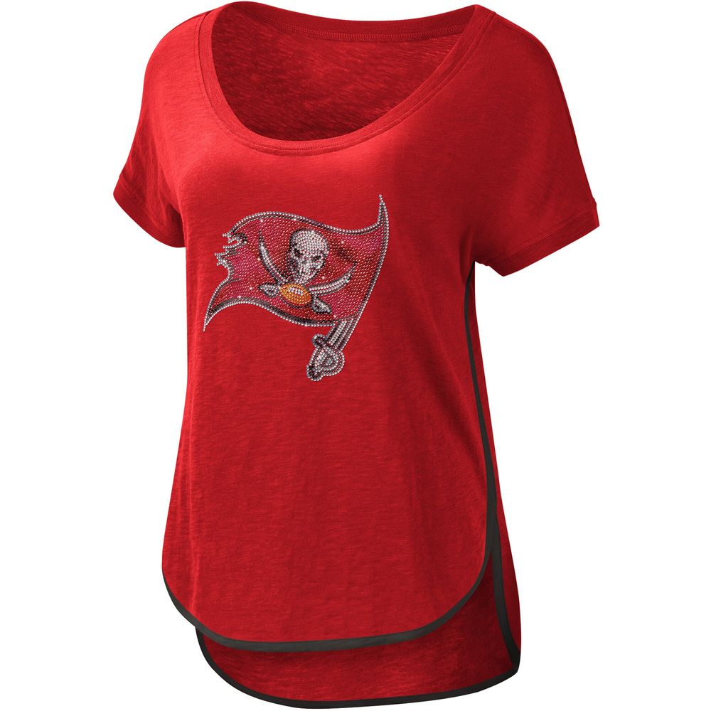 Women's G-III 4Her by Carl Banks Tampa Bay Buccaneers Red Rookie Scoop Neck - T-Shirt