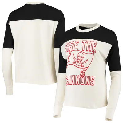 Tampa Bay Buccaneers Nike Women's Back Cutout Raglan T-Shirt -  White/Heather Red