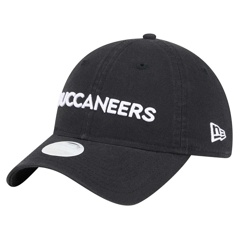 Casquette ajustable Cece 9TWENTY noire des Buccaneers de Tampa Bay de New Era pour femme