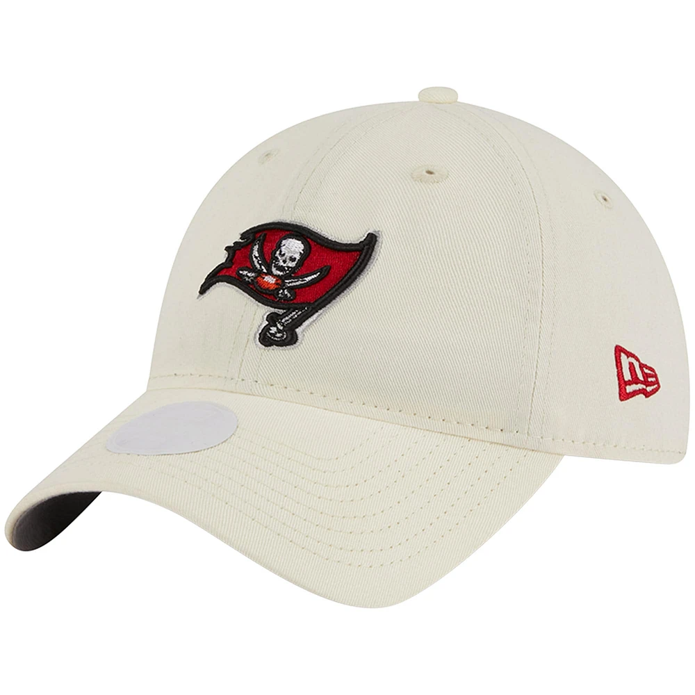 Women's New Era Cream Tampa Bay Buccaneers Core Classic 2.0 Adjustable Hat