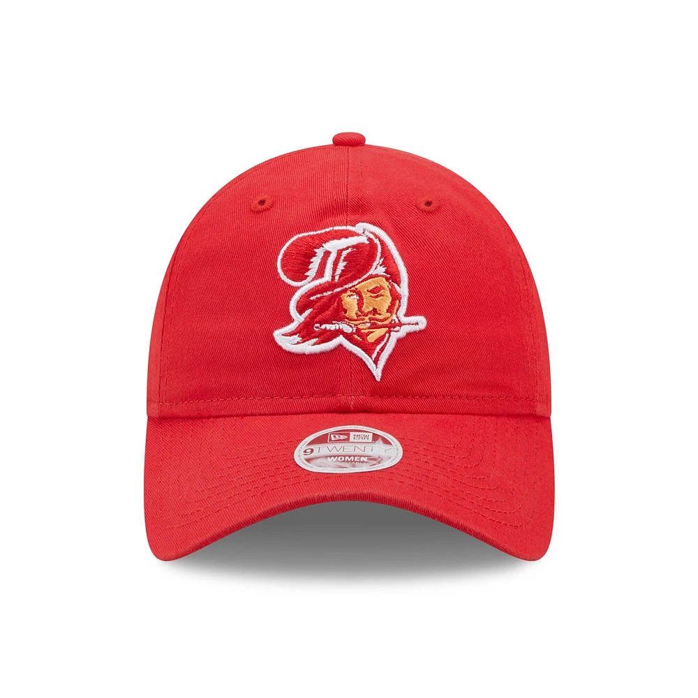 Casquette réglable New Era rouge Tampa Bay Buccaneers Core Classic 2.0 9TWENTY pour femme