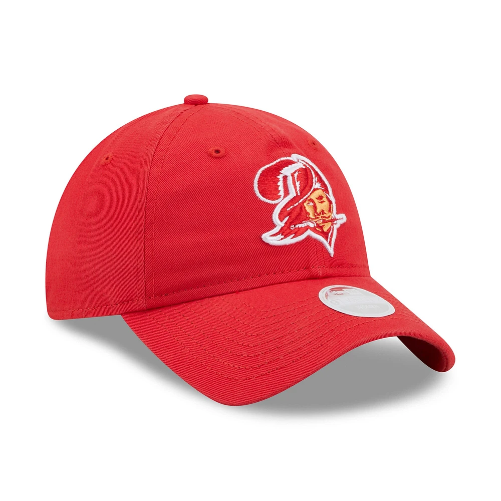 Casquette réglable New Era rouge Tampa Bay Buccaneers Core Classic 2.0 9TWENTY pour femme