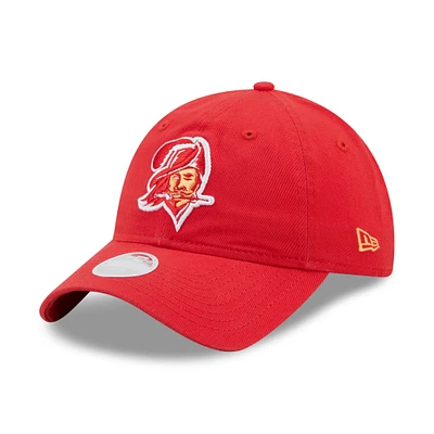 Casquette réglable New Era rouge Tampa Bay Buccaneers Core Classic 2.0 9TWENTY pour femme