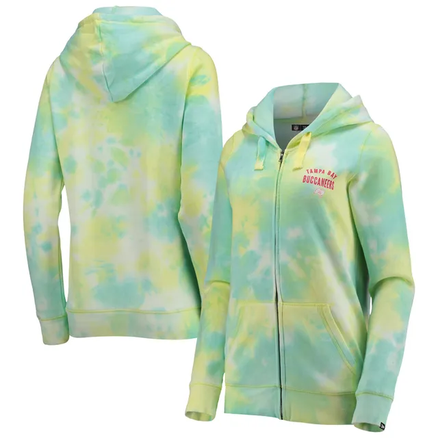 Lids Pittsburgh Steelers New Era Women's Ice-Dye Full-Zip Hoodie - White