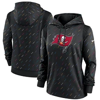 Sweat à capuche Nike Anthracite Tampa Bay Buccaneers NFL Crucial Catch Therma pour femme