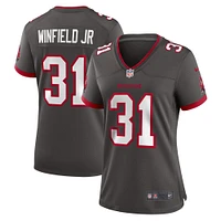 Maillot de match Nike Antoine Winfield Jr. des Tampa Bay Buccaneers en étain pour femme