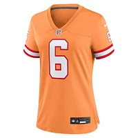 Women's Nike Baker Mayfield Orange Tampa Bay Buccaneers Throwback Game Jersey