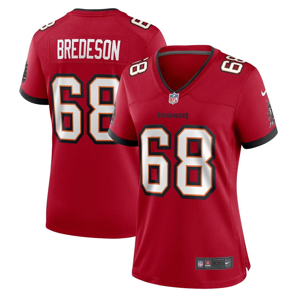 Maillot de match Nike Ben Bredeson des Tampa Bay Buccaneers pour femme, rouge