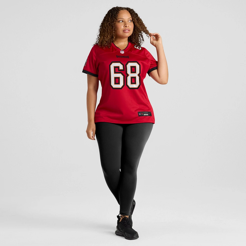 Maillot de match Nike Ben Bredeson des Tampa Bay Buccaneers pour femme, rouge