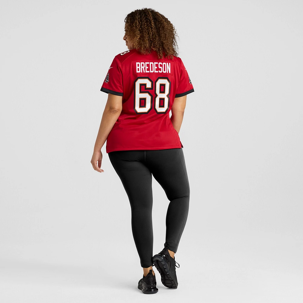 Maillot de match Nike Ben Bredeson des Tampa Bay Buccaneers pour femme, rouge