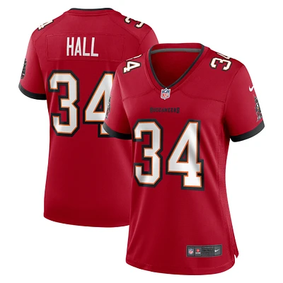 Maillot de match l'équipe Nike Bryce Hall pour femmes des Buccaneers Tampa Bay, rouge