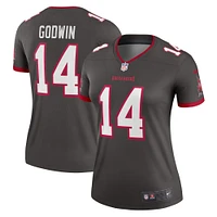 Haut de performance Nike Chris Godwin Pewter pour femme des Tampa Bay Buccaneers Alternate Legend Player