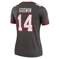 Haut de performance Nike Chris Godwin Pewter pour femme des Tampa Bay Buccaneers Alternate Legend Player