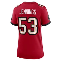 Maillot Nike Deion Jennings rouge pour femme des Tampa Bay Buccaneers