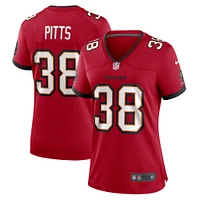 Maillot de match Nike Derrek Pitts Tampa Bay Buccaneers pour femme, rouge