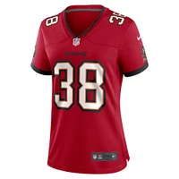 Women's Nike Derrek Pitts  Red Tampa Bay Buccaneers Game Jersey