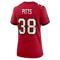 Women's Nike Derrek Pitts  Red Tampa Bay Buccaneers Game Jersey