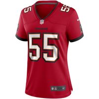 Women's Nike Derrick Brooks Red Tampa Bay Buccaneers Game Retired Player Jersey