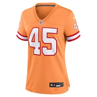 Maillot de joueur Nike Devin blanc orange Tampa Bay Buccaneers pour femme