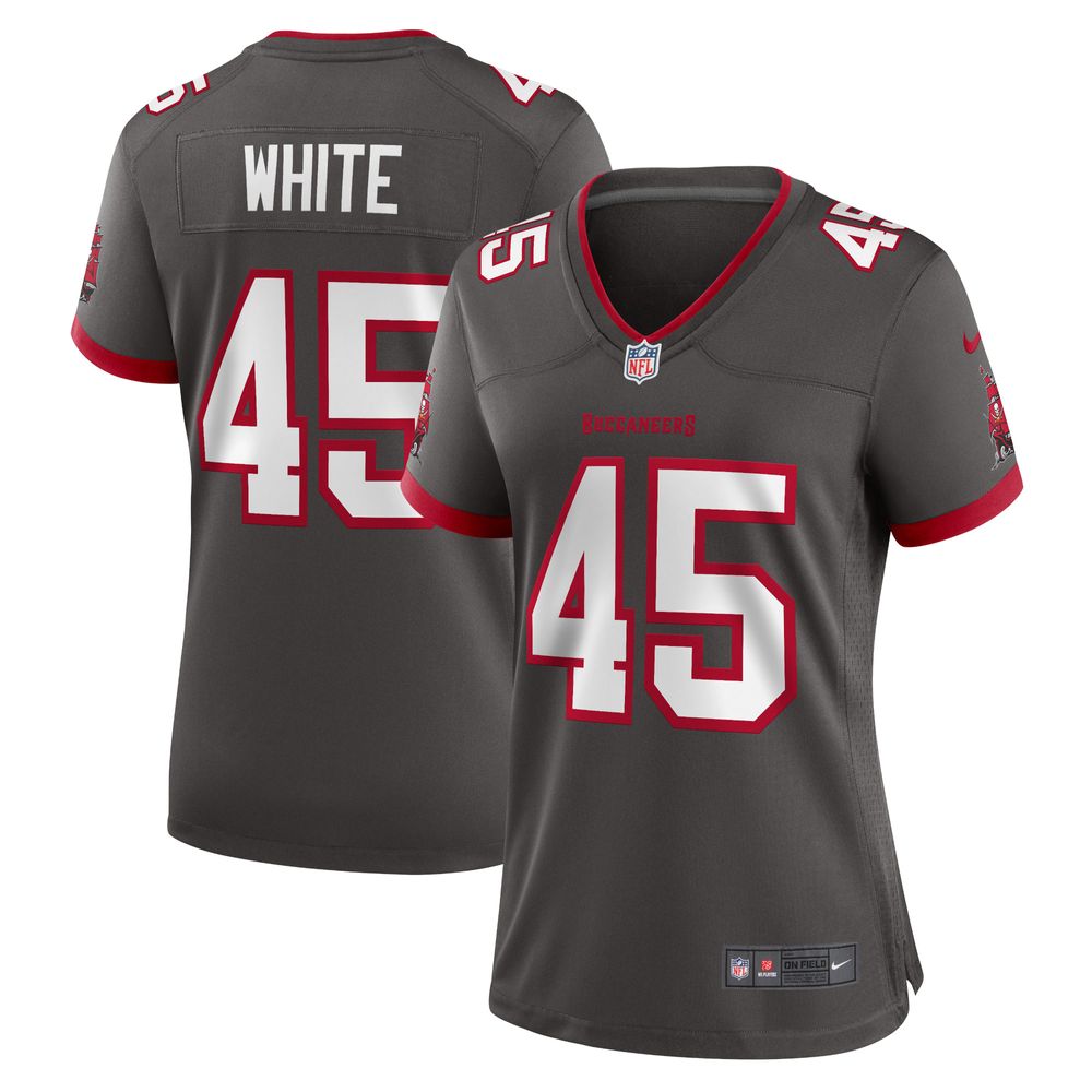 Women's Nike Devin White Pewter Tampa Bay Buccaneers Game Jersey