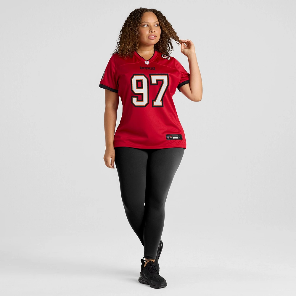 Maillot de match Nike Earnest Brown IV rouge Tampa Bay Buccaneers pour femme