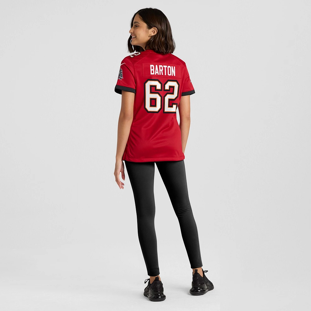 Maillot de match Nike Graham Barton Tampa Bay Buccaneers pour femme, rouge