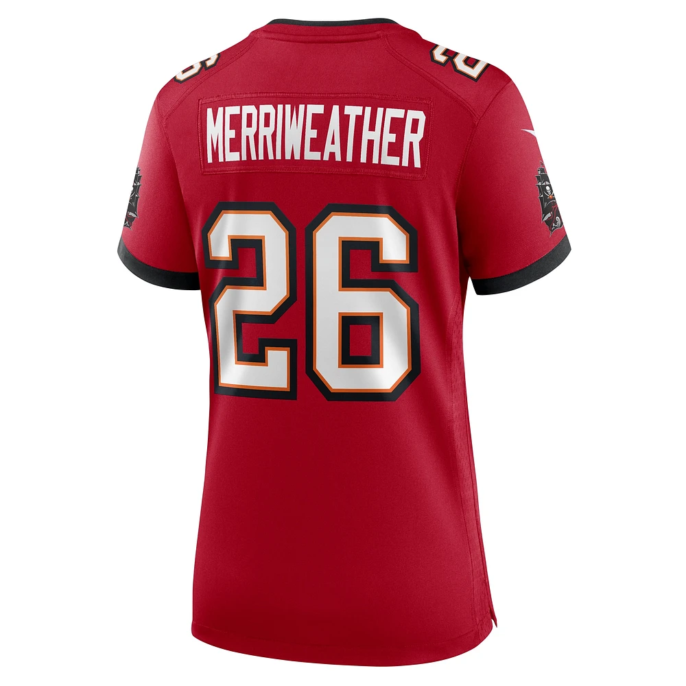 Maillot de match Nike Kaevon Merriweather Tampa Bay Buccaneers pour femme, rouge