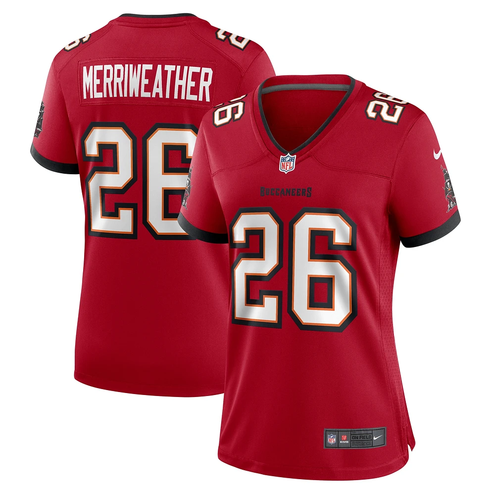 Maillot de match Nike Kaevon Merriweather Tampa Bay Buccaneers pour femme, rouge