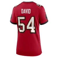 Maillot de match Nike Lavonte David rouge des Buccaneers Tampa Bay pour femme