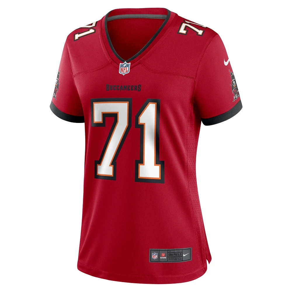 Maillot de match Nike Lorenz Metz Tampa Bay Buccaneers pour femme, rouge