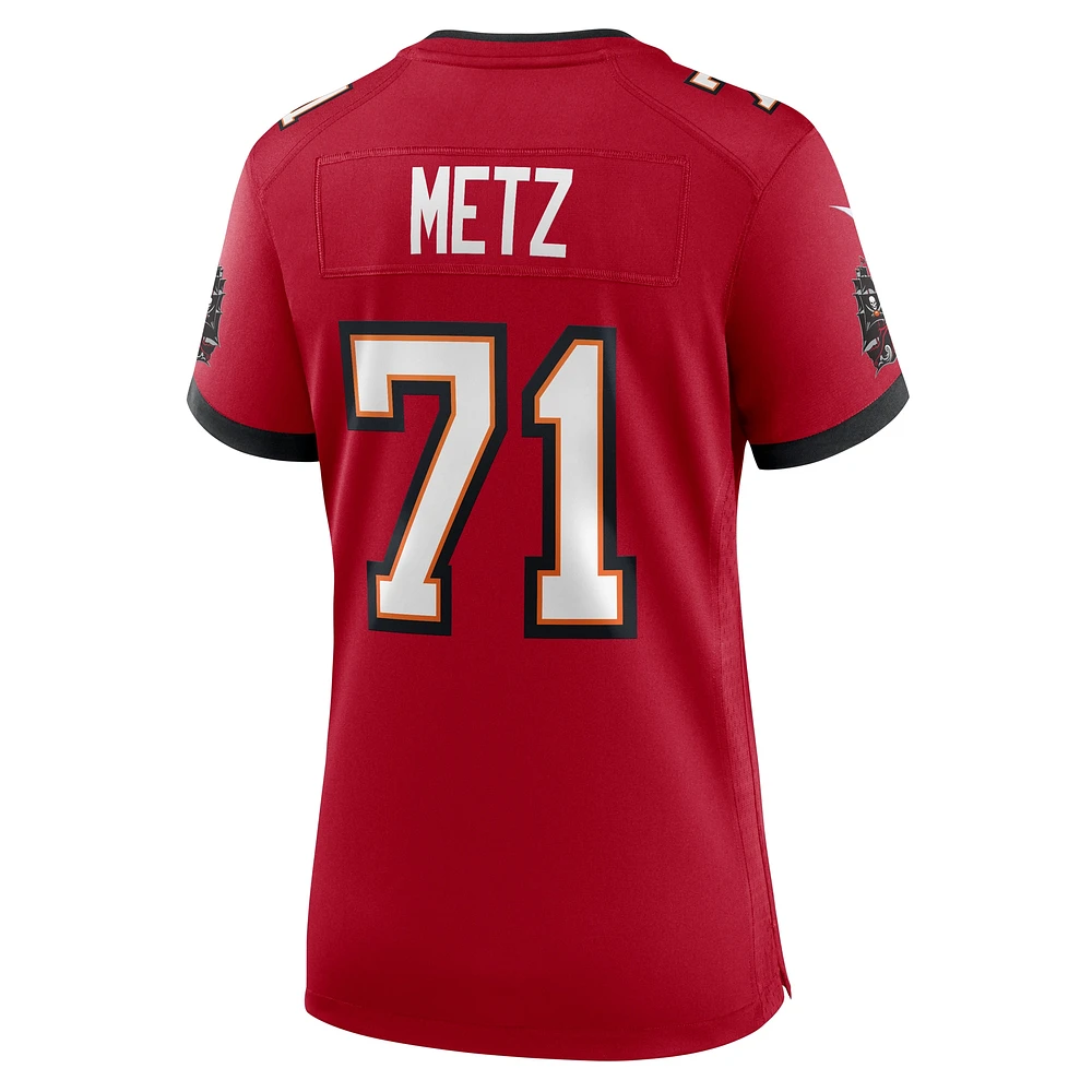 Maillot de match Nike Lorenz Metz Tampa Bay Buccaneers pour femme, rouge